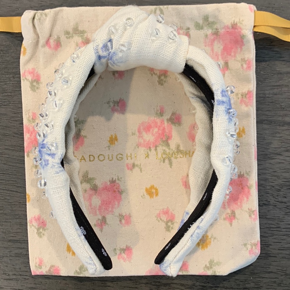 Lele Sadoughi x Loveshackfancy Floral linen headband